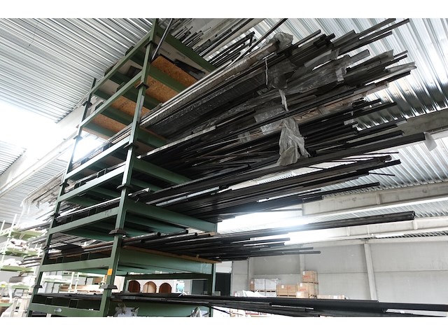 Partij metalen/ inox/aluminium profielen + 9 x houder - afbeelding 6 van  9
