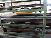 Partij metalen/ inox/aluminium profielen + 9 x houder - afbeelding 8 van  9