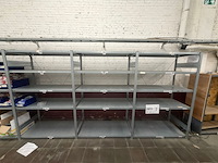 Partij metalen magazijnrekken - afbeelding 3 van  6