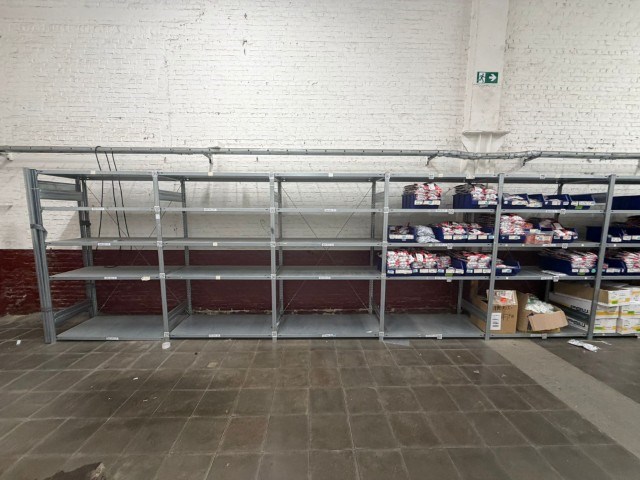 Partij metalen magazijnrekken - afbeelding 4 van  6