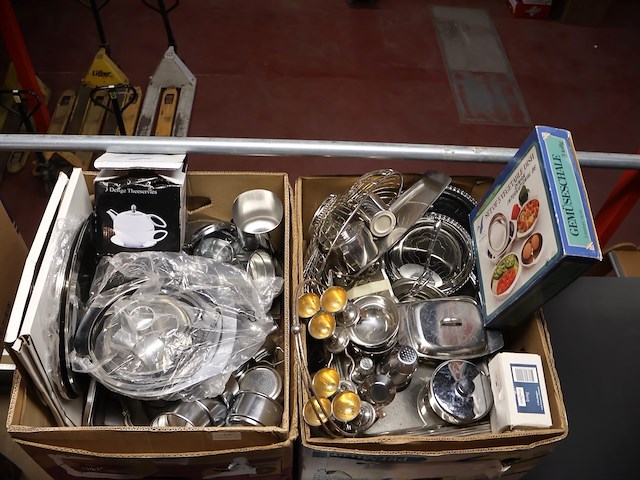 Partij metalen servies - afbeelding 2 van  7