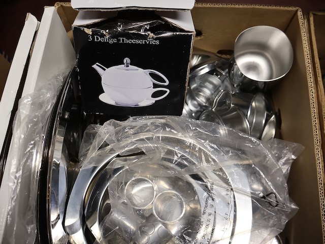 Partij metalen servies - afbeelding 3 van  7