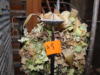 Partij metalen staanders/decoratie