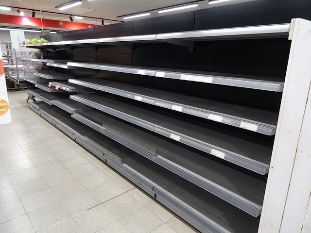 Partij metalen winkelrekken + losse onderdelen - afbeelding 3 van  10