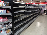 Partij metalen winkelrekken + losse onderdelen - afbeelding 5 van  10