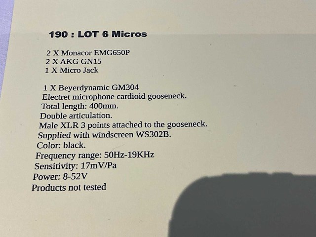 Partij microfoon - afbeelding 4 van  4