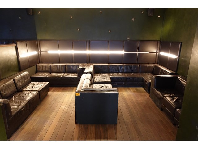 Partij modulairbare lederen zetels - afbeelding 1 van  6