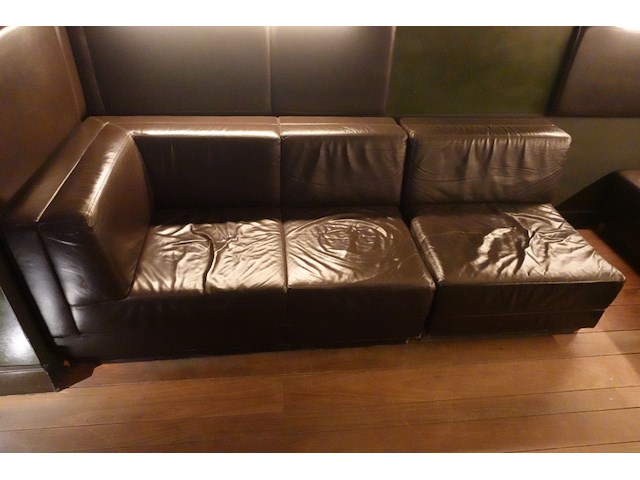 Partij modulairbare lederen zetels - afbeelding 2 van  6