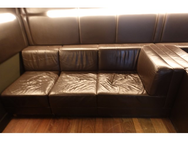 Partij modulairbare lederen zetels - afbeelding 3 van  6