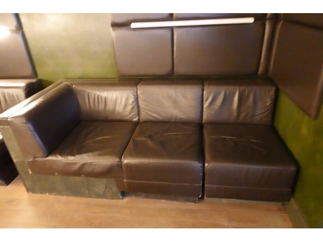 Partij modulairbare lederen zetels - afbeelding 4 van  6