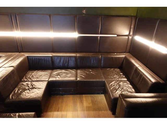 Partij modulairbare lederen zetels - afbeelding 5 van  6