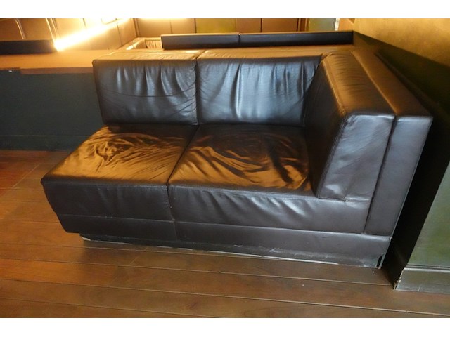 Partij modulairbare lederen zetels - afbeelding 2 van  6