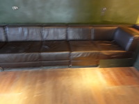 Partij modulairbare lederen zetels - afbeelding 3 van  6