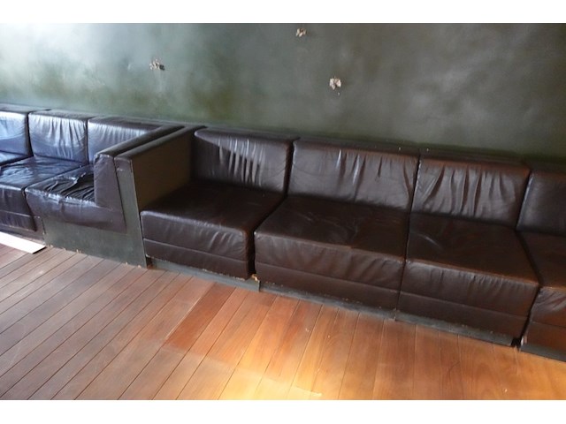 Partij modulairbare lederen zetels - afbeelding 4 van  6