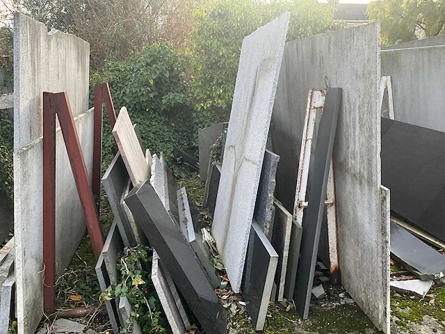 Partij natuurstenen bladen - afbeelding 3 van  24