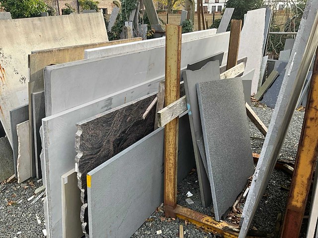 Partij natuurstenen bladen - afbeelding 7 van  40