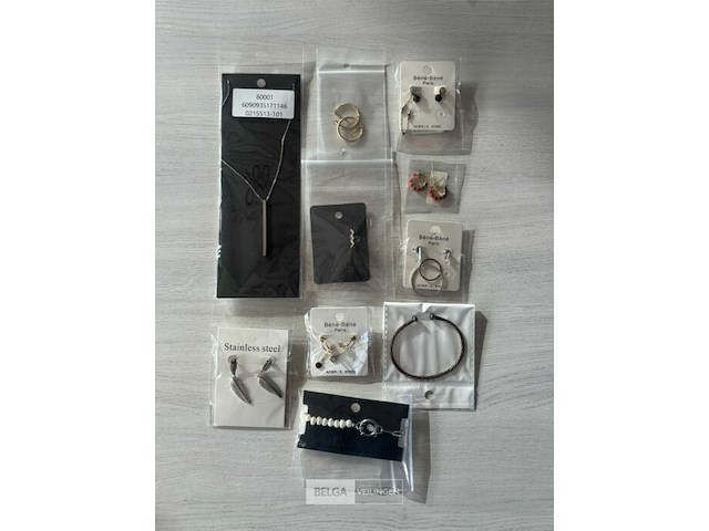 Partij nieuwe rvs en 925.sterling silver sieraden - afbeelding 4 van  5