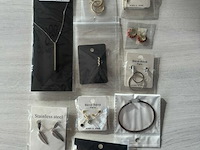 Partij nieuwe rvs en 925.sterling silver sieraden - afbeelding 4 van  5
