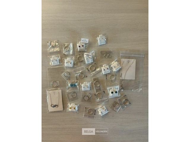 Partij nieuwe rvs en 925.sterling silver sieraden - afbeelding 1 van  5