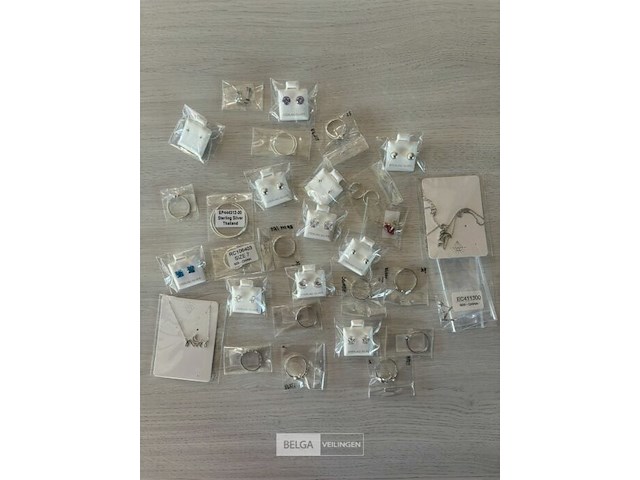 Partij nieuwe rvs en 925.sterling silver sieraden - afbeelding 1 van  5