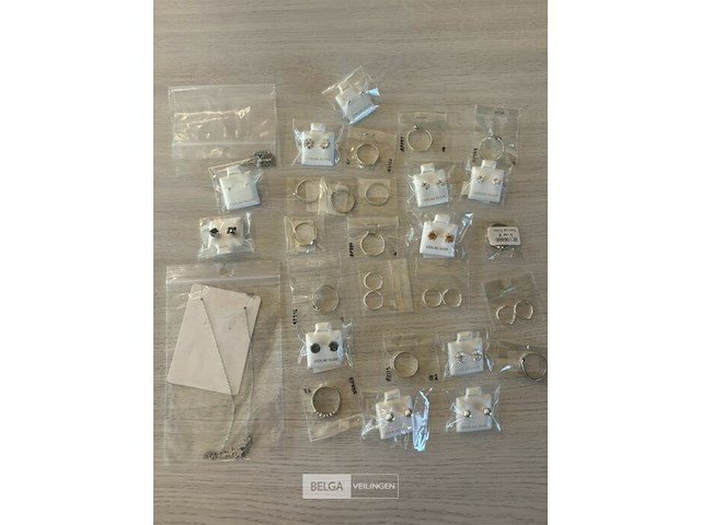 Partij nieuwe rvs en 925.sterling silver sieraden - afbeelding 1 van  5