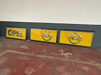 Partij opel dealer reclamepanelen - afbeelding 1 van  1