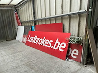 Partij oude reclameborden, alu profielen en diversen - afbeelding 10 van  18
