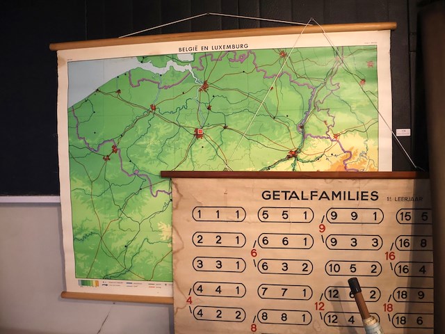 Partij oude schoolkaarten plm15 - afbeelding 2 van  6