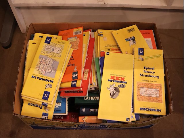 Partij oude wegenkaarten - afbeelding 1 van  6