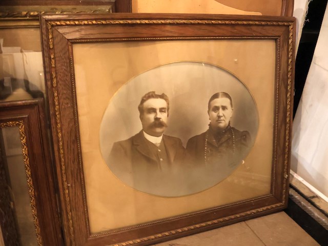 Partij oude zwart wit famillie foto's plm8 - afbeelding 6 van  10