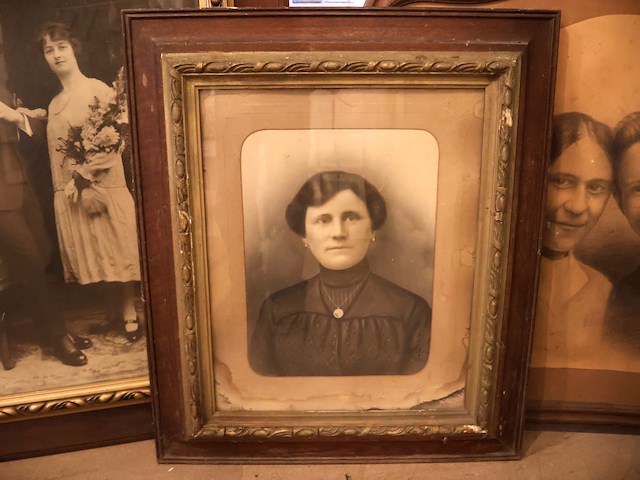 Partij oude zwart wit famillie foto's plm8 - afbeelding 9 van  10