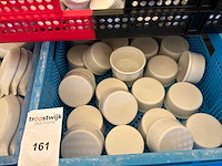 Partij porselein potjes en schoteltjes - afbeelding 3 van  5