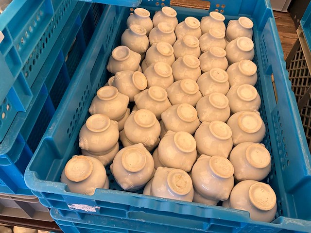 Partij porselein potjes - afbeelding 4 van  5