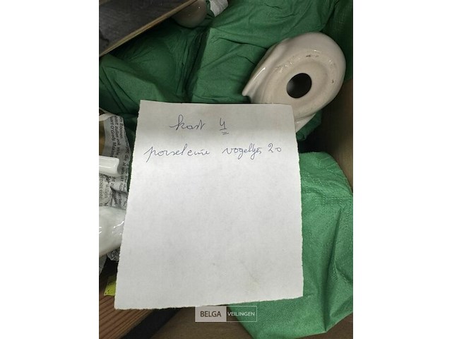 Partij porseleinen beeldjes vogeltjes - afbeelding 3 van  3