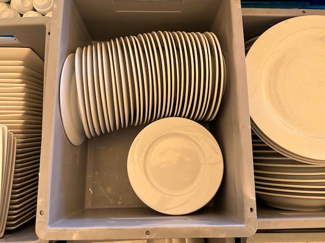 Partij porseleinen borden - afbeelding 9 van  10