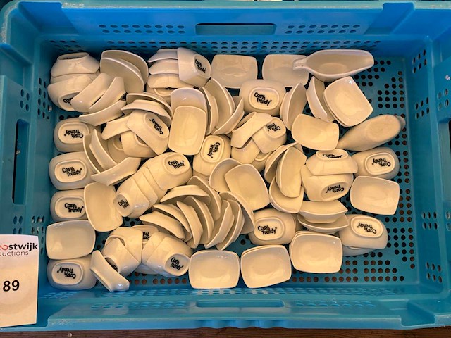 Partij porseleinen koffiekopjes en schaaltjes - afbeelding 7 van  8