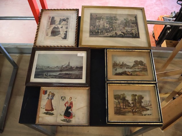 Partij prenten in kader - afbeelding 1 van  7
