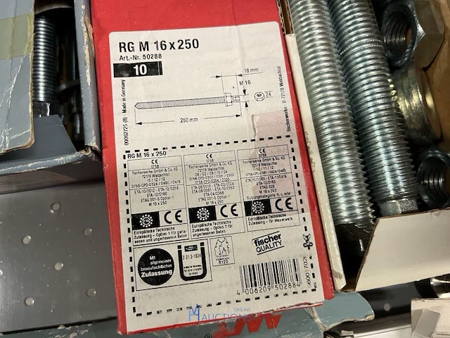 Partij profielbevestigingen, ankers en machinehandwielen - afbeelding 82 van  119