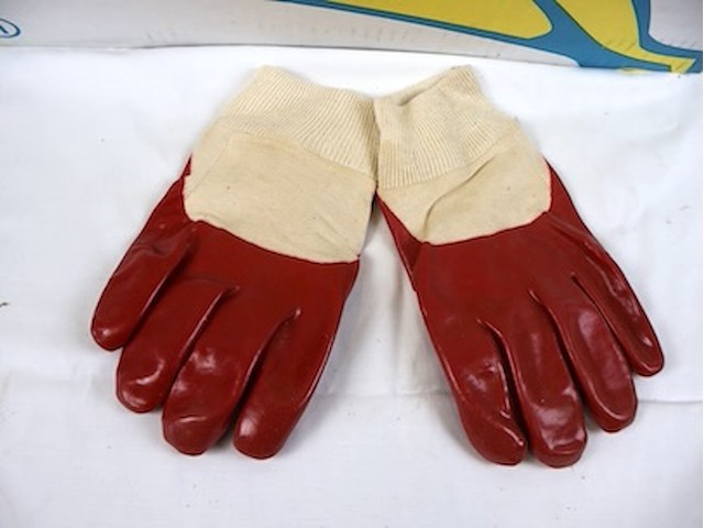 Partij pvc werkhandschoenen - afbeelding 2 van  5