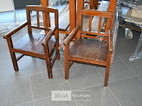 Partij retro schoolbanken + stoelen - afbeelding 2 van  5