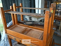 Partij retro schoolbanken + stoelen - afbeelding 4 van  5