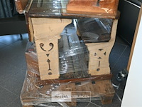 Partij retro schoolbanken + stoelen - afbeelding 4 van  6