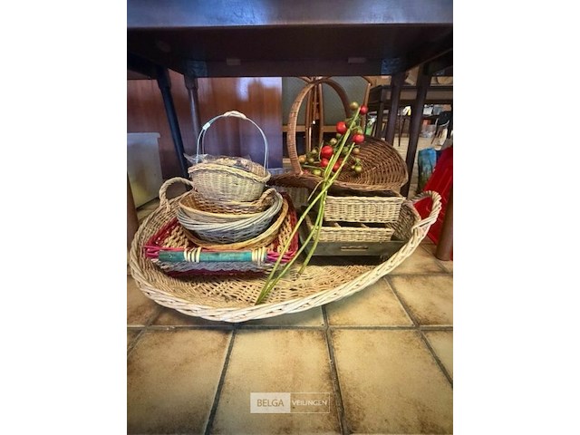 Partij rieten manden - afbeelding 1 van  3