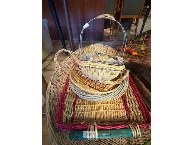 Partij rieten manden - afbeelding 2 van  3