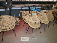Partij rieten stoelen - afbeelding 1 van  5