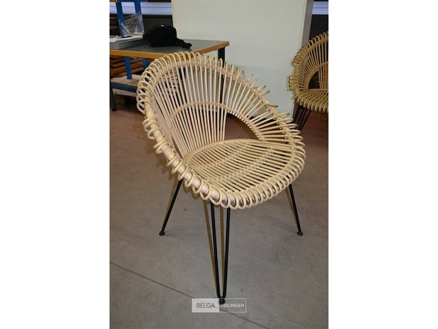 Partij rieten stoelen - afbeelding 2 van  5