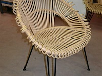 Partij rieten stoelen - afbeelding 2 van  5