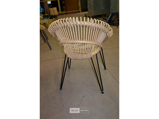 Partij rieten stoelen - afbeelding 4 van  5