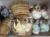 Partij rieten zeteltjes met poppetjes - afbeelding 2 van  3