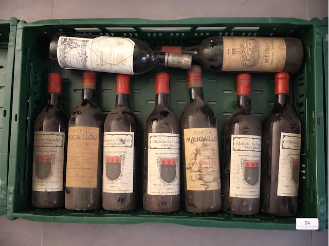 Partij rode wijn (x9) - afbeelding 1 van  5